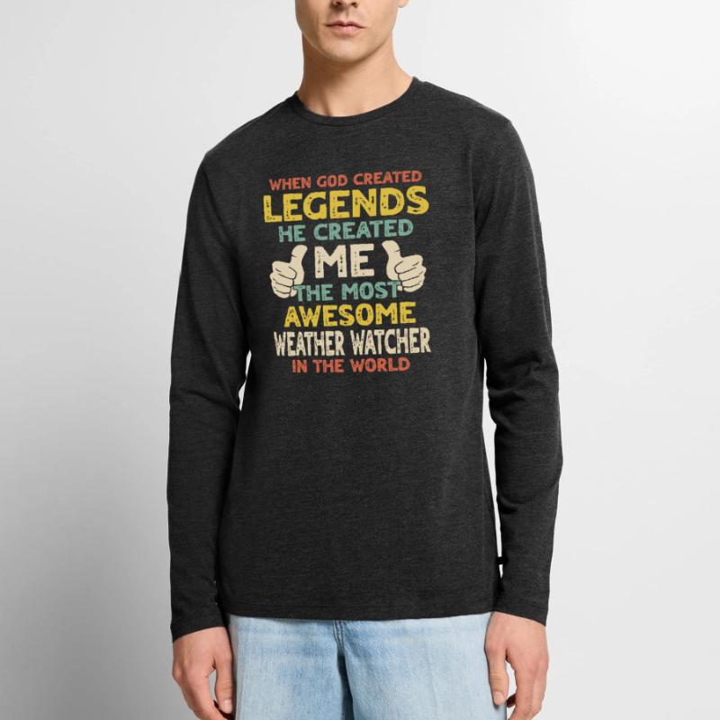 Osservatori meteorologici Maglia a manica lunga ecologica premium da uomo