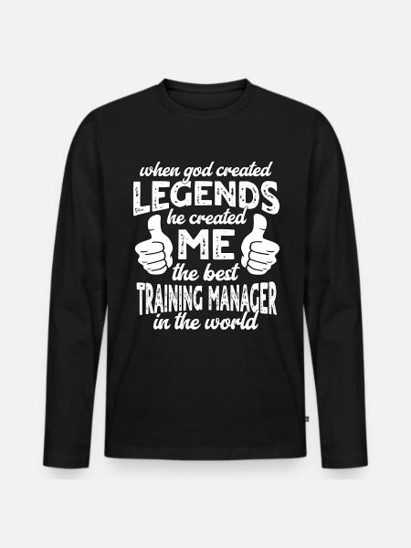 Best Instructor Legend - Men's Premium Organic Long Sleeve Shirt - black