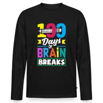 Schule Psych Berater Psychologie - Männer Premium Bio Langarmshirt - Schwarz - Vorne - Nico (187cm)