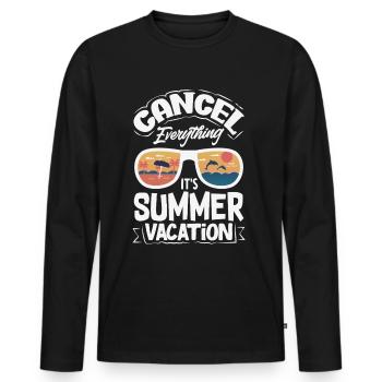Schule Psych Berater Psychologie - Männer Premium Bio Langarmshirt - Schwarz - Vorne - Nico (187cm)