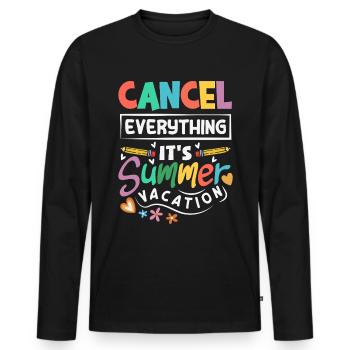 Schule Psych Berater Psychologie - Männer Premium Bio Langarmshirt - Schwarz - Vorne - Nico (187cm)
