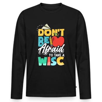 Schule Psych Berater Psychologie - Männer Premium Bio Langarmshirt - Schwarz - Vorne - Nico (187cm)
