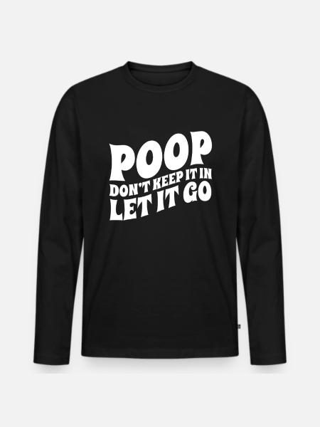 Funny Cooped Mir Badezimmer meme - Männer Premium Bio Langarmshirt - Schwarz