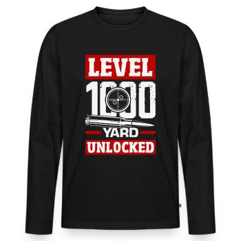 Cat Fat Fat Cat Humor Meme - Men's Premium Organic Long Sleeve Shirt - black - Front - Nico (187cm)