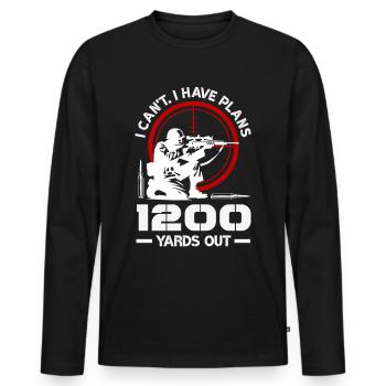 Cat Fat Fat Cat Humor Meme - Men's Premium Organic Long Sleeve Shirt - black - Front - Nico (187cm)