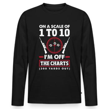 Cat Fat Fat Cat Humor Meme - Men's Premium Organic Long Sleeve Shirt - black - Front - Nico (187cm)