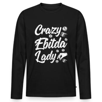Lustiger Zitat Steuerberater Unternehmer - Männer Premium Bio Langarmshirt - Schwarz - Vorne - Nico (187cm)