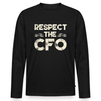 Lustiger Zitat Steuerberater Unternehmer - Männer Premium Bio Langarmshirt - Schwarz - Vorne - Nico (187cm)