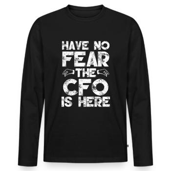 Lustiger Zitat Steuerberater Unternehmer - Männer Premium Bio Langarmshirt - Schwarz - Vorne - Nico (187cm)