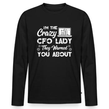 Lustiger Zitat Steuerberater Unternehmer - Männer Premium Bio Langarmshirt - Schwarz - Vorne - Nico (187cm)