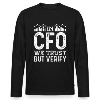 Lustiger Zitat Steuerberater Unternehmer - Männer Premium Bio Langarmshirt - Schwarz - Vorne - Nico (187cm)