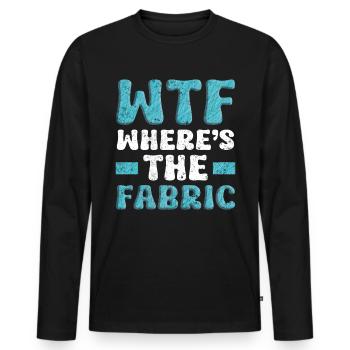 Restorer Upholstered Furniture - Men's Premium Organic Long Sleeve Shirt - black - Front - Nico (187cm)