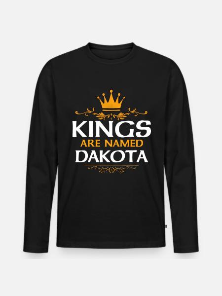 Dakota - Men's Premium Organic Long Sleeve Shirt - black