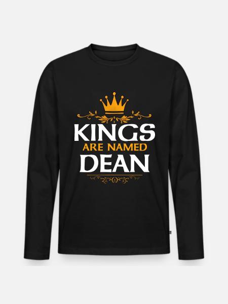 Dean - Men's Premium Organic Long Sleeve Shirt - black