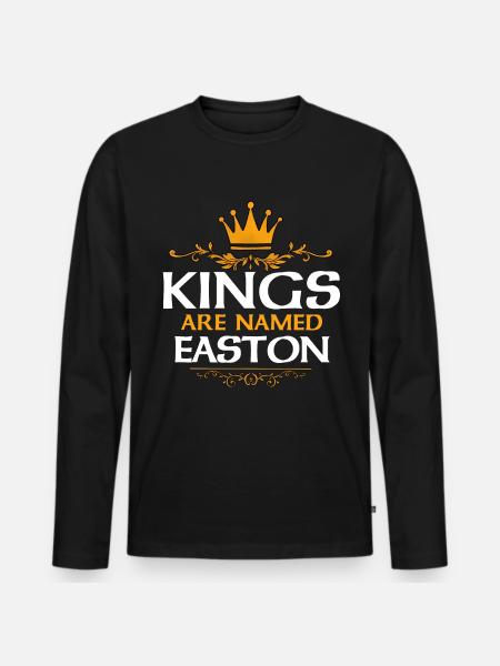 Easton - Men's Premium Organic Long Sleeve Shirt - black