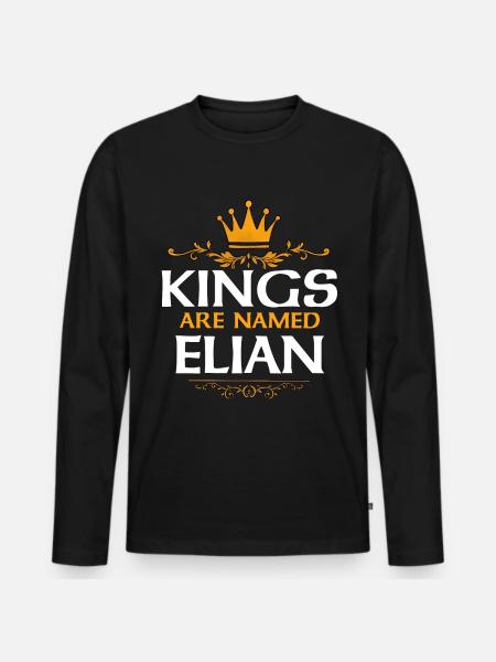 Elian - T-shirt manches longues Premium bio Homme - noir