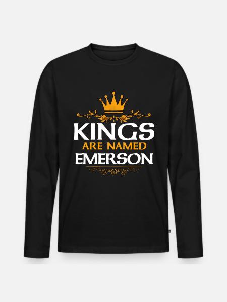 Emerson - T-shirt manches longues Premium bio Homme - noir