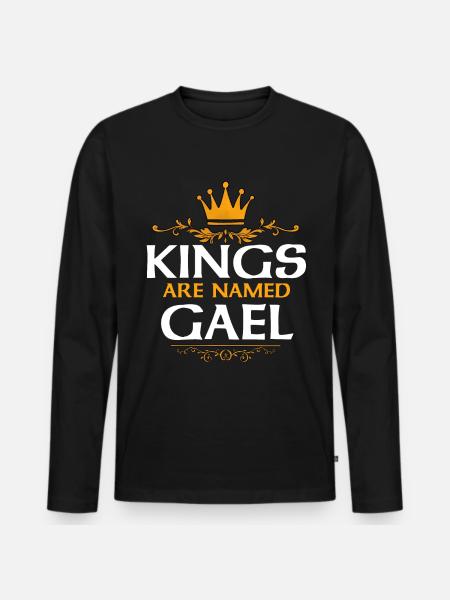 Gael - T-shirt manches longues Premium bio Homme - noir