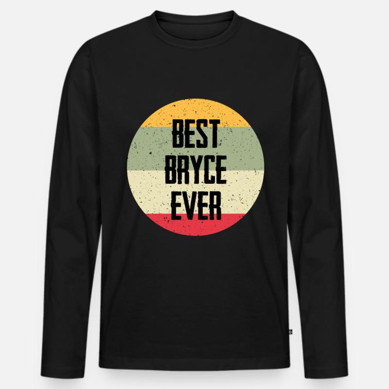 Best Bryce Ever - Männer Premium Bio Langarmshirt - Schwarz