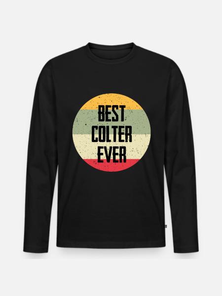 Best Colter Ever - Männer Premium Bio Langarmshirt - Schwarz