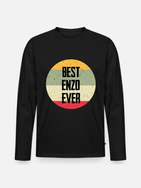 Best Enzo Ever - Männer Premium Bio Langarmshirt - Schwarz