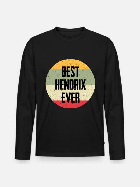 Best Hendrix Ever - Men's Premium Organic Long Sleeve Shirt - black