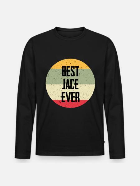 Best Jace Ever - Men's Premium Organic Long Sleeve Shirt - black