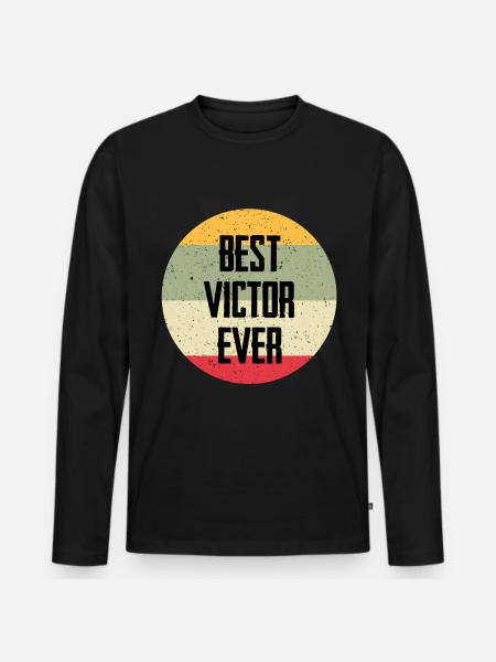 Best Victor Ever - Men's Premium Organic Long Sleeve Shirt - black