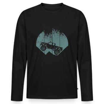 Monster Truck - Männer Premium Bio Langarmshirt - Schwarz - Vorne - Nico (187cm)