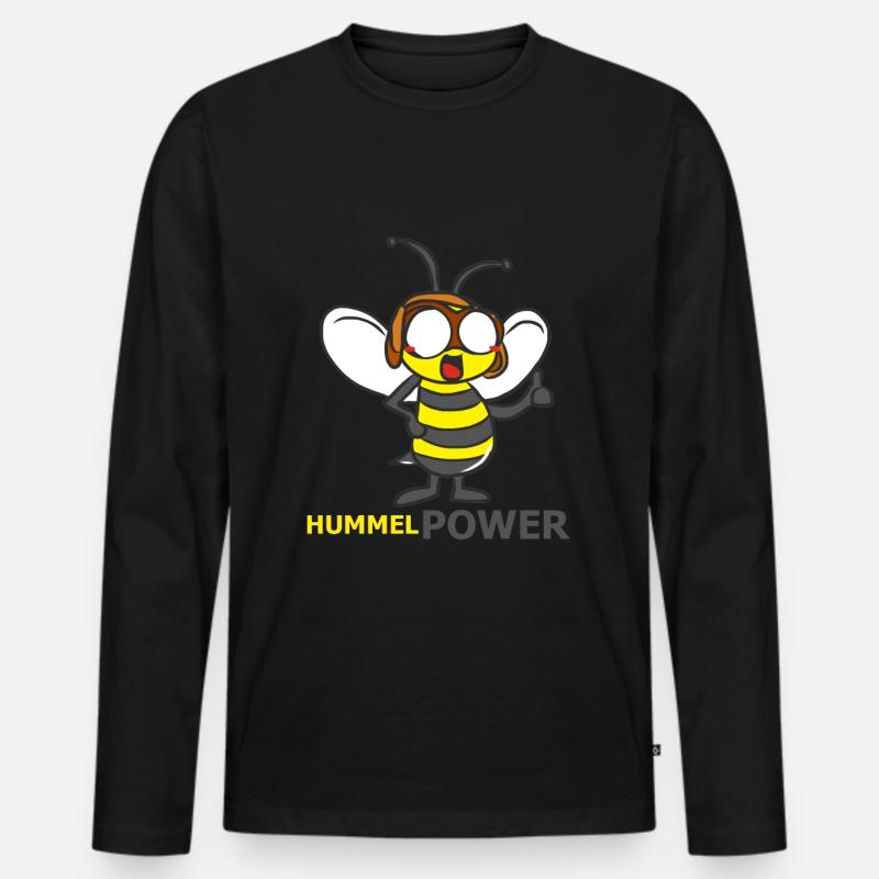 HUMMEL - Männer Premium Bio Langarmshirt - Schwarz