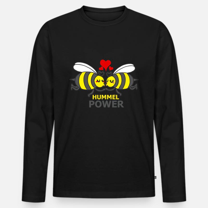 HUMMEL - Männer Premium Bio Langarmshirt - Schwarz