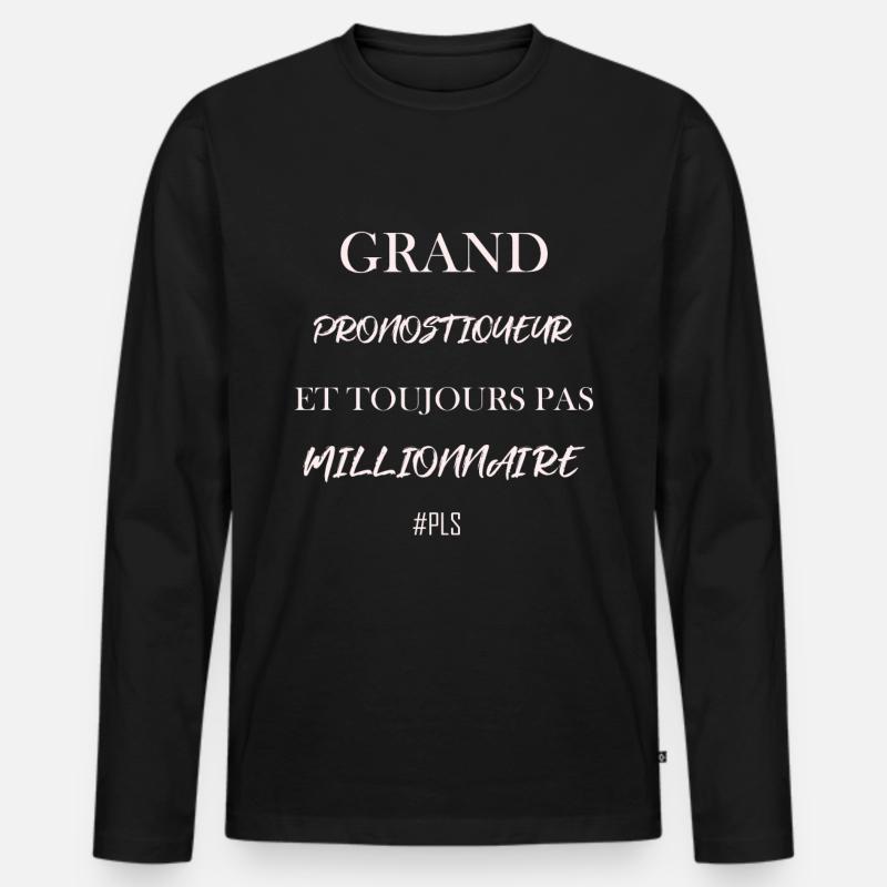 Toller Tippgeber - Männer Premium Bio Langarmshirt - Schwarz