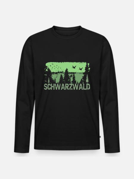 Black Forest - Men's Premium Organic Long Sleeve Shirt - black