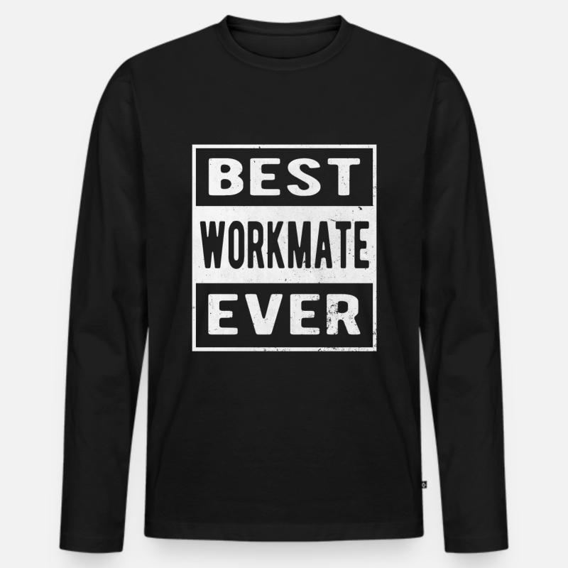 Für den Besten Arbeitskollegen - Männer Premium Bio Langarmshirt - Schwarz
