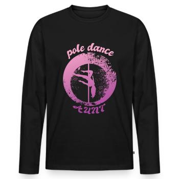 Pole dance tante - Men's Premium Organic Long Sleeve Shirt - black - Front - Nico (187cm)