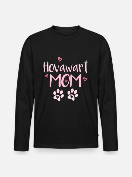 Hovawart Mom - Men's Premium Organic Long Sleeve Shirt - black