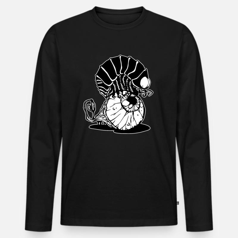 Gruselkäfer - Männer Premium Bio Langarmshirt - Schwarz