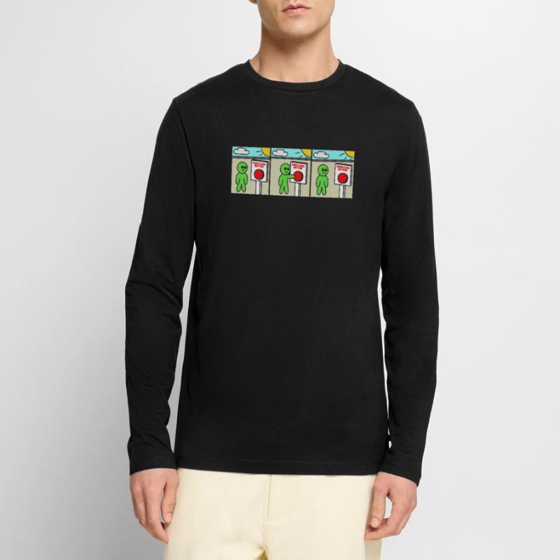 Pointless Does math math funny funny new Men's Premium Organic Long Sleeve Shirt