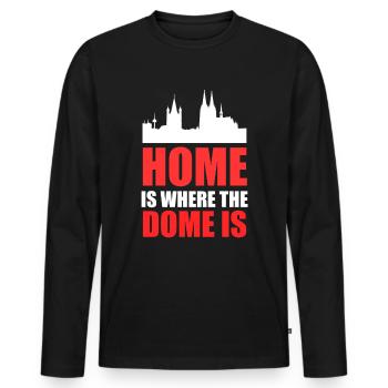 Fasching Karneval Rosenmontag lustiges Kostüm 2020 - Männer Premium Bio Langarmshirt - Schwarz - Vorne - Nico (187cm)