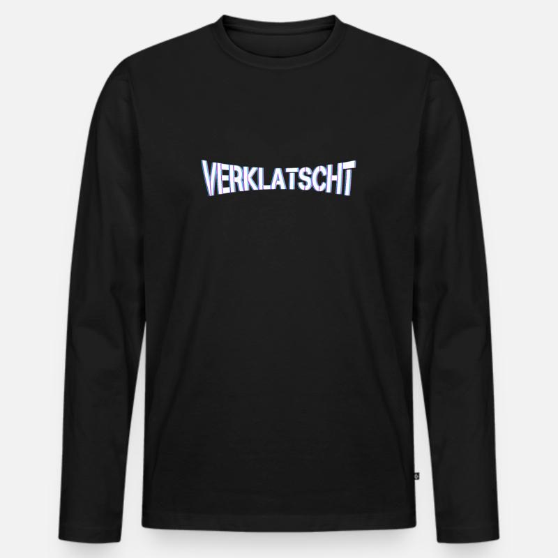 Drogen - Männer Premium Bio Langarmshirt - Schwarz