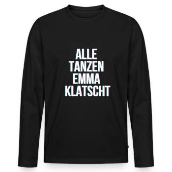 Drogen - Männer Premium Bio Langarmshirt - Schwarz - Vorne - Nico (187cm)