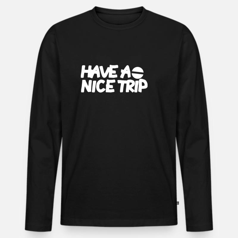 Drogen - Männer Premium Bio Langarmshirt - Schwarz