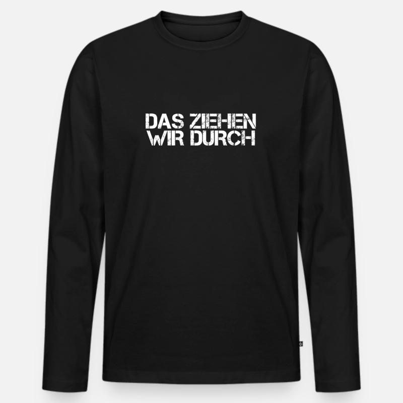 Drogen - Männer Premium Bio Langarmshirt - Schwarz