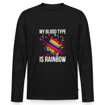 Contre le racisme Nazis contre le racisme Anti racisme - T-shirt manches longues Premium bio Homme - noir - Devant - Nico (187cm)