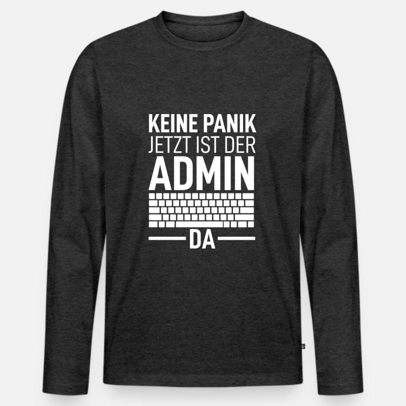 Programmierer Informatiker Nerd Admin PC Coder IT Männer Premium Bio Langarmshirt