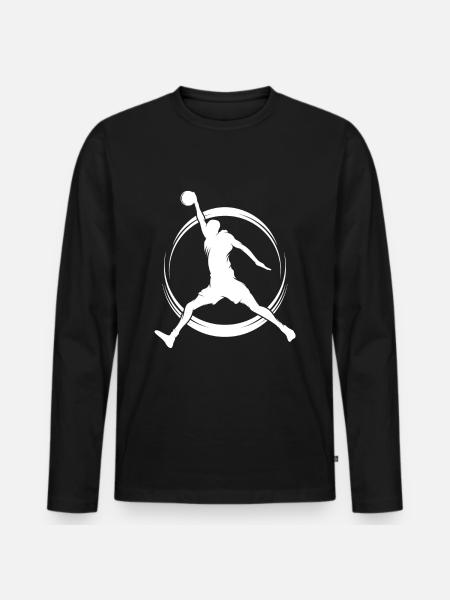 Basketball player - Men's Premium Organic Long Sleeve Shirt - black