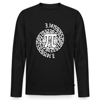 Le nombre mathématique Pi 3.14 Mathématiques PI - T-shirt manches longues Premium bio Homme - noir - Devant - Nico (187cm)