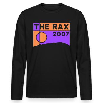 Rax Heukuppe Hiking Circular Hike Altitude Souvenir - Men's Premium Organic Long Sleeve Shirt - black - Front - Nico (187cm)