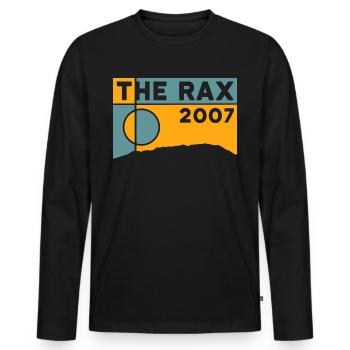 Rax Circular Hike Heukuppe Ascent Souvenir - Men's Premium Organic Long Sleeve Shirt - black - Front - Nico (187cm)