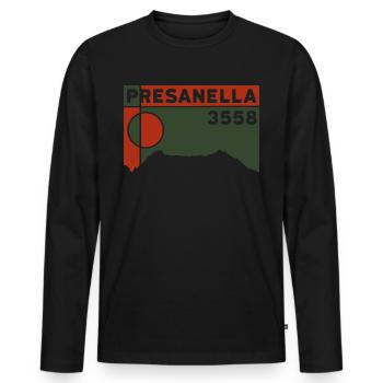 Cima Presanella Ascent Mountain High Tour Glacier - T-shirt manches longues Premium bio Homme - noir - Devant - Nico (187cm)